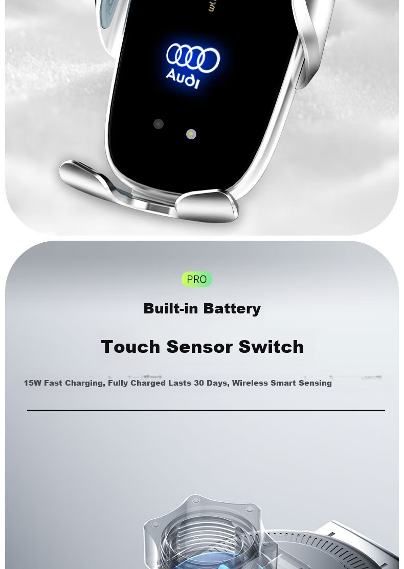 Newsmy Audi A4L/Q5L Car Wireless Charging Phone Holder 10