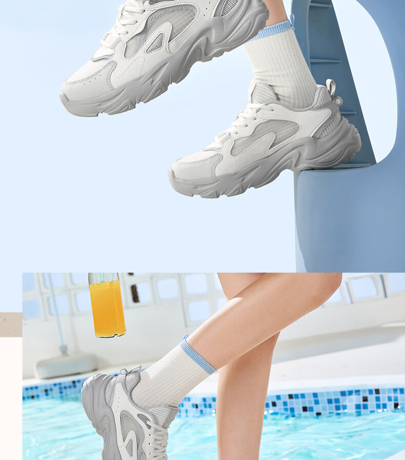 361° Summer New Mesh Breathable Casual Women's Shoes Lightweight Soft Sole Dad Sneakers 682626773-1 14