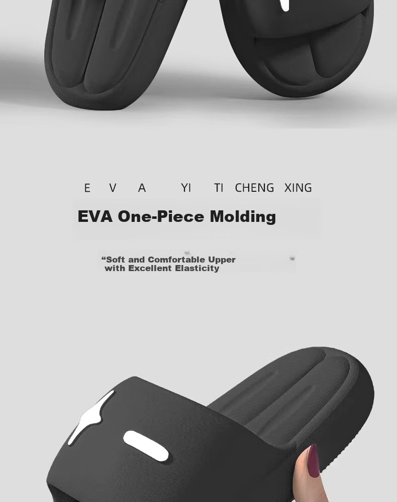 Duchen Medical Operating Room Men's Slippers 2026 New EVA Non-Slip Odor-Resistant Thick Sole Sandals Black Size 36-37 6