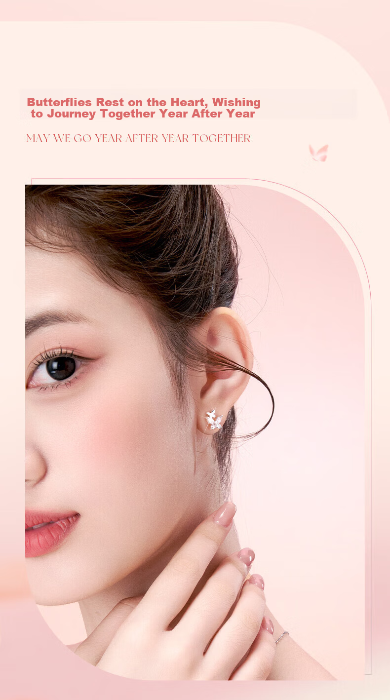 GLTEN 999 Pure Silver Earrings for Women, Elegant Lightweight Luxury Hoop, 2026 New Birthday Gift for Girlfriend and Wife 3