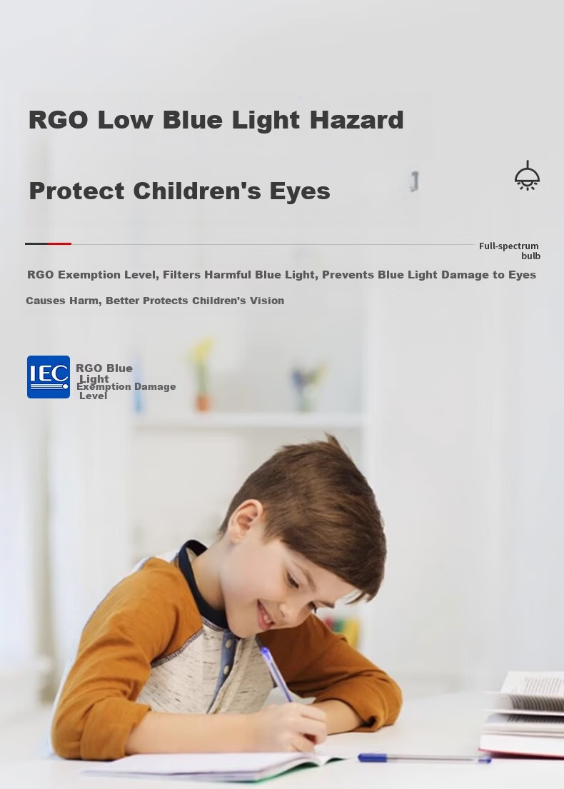 Labota Eye Protection LED Bulb Full Spectrum Dragon Ball Bulb Three-Color Light Study Desk Lamp Bulb E27 Screw Base 15W Three-Color 10
