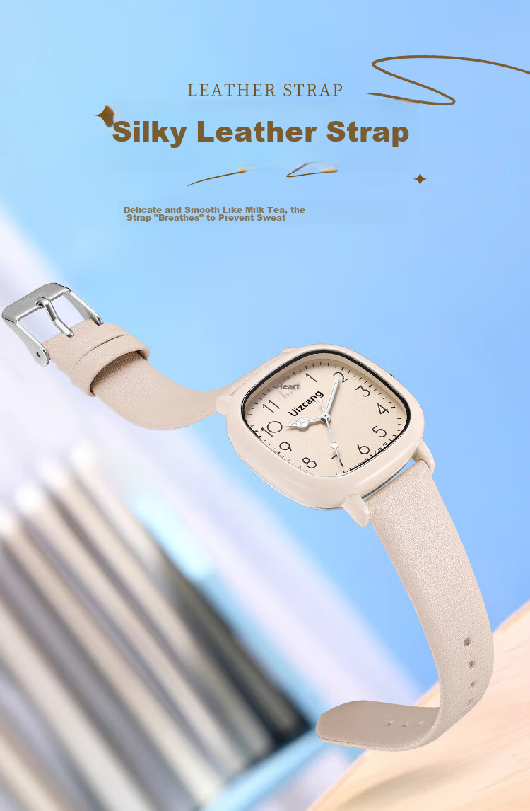 LOUIE JUELEN Student Watch Silent Waterproof Women's Korean Style School Quartz Watch for High School Girls 10