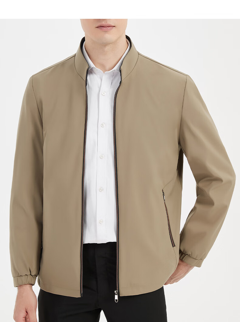 Shanshan [Three-Proof] Executive Jacket Men's Seamless Lapel Coat Business Commuter Wrinkle-Resistant Civil Servant Top Black 17