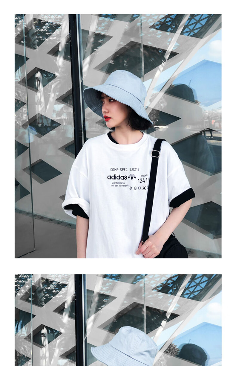 XUEXIMAN Solid Color Fisherman Hat Women Korean Style Versatile Japanese Sun Protection Sunshade Bucket Hat Slim Face Bare Face Hat 11