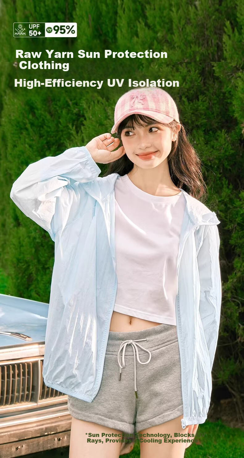 MINISO Women's Sunscreen Jacket 2026 New Summer UPF50+ Lightweight UV Protection Hooded Coat 3