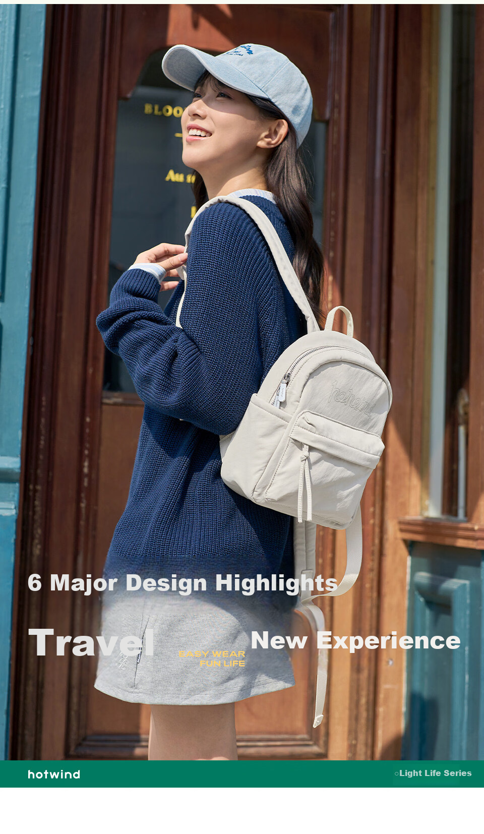 Hotwind New Dual-Shoulder Backpack Lightweight Travel Business Casual Luxury Backpack for Women High School Students 5