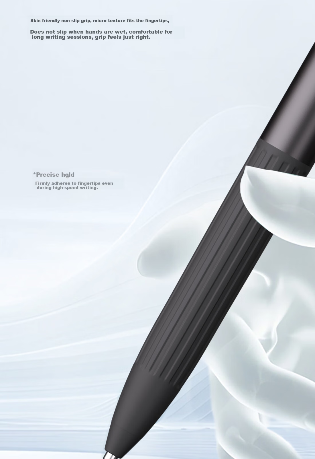 Kayou Zero Series Gel Pen Neutral Pen Endorsed by Zhou Bichang Retractable 0.5mm Black Ink High-Value Exam Pen Solid White 01&02 Model - 2 Pack 9