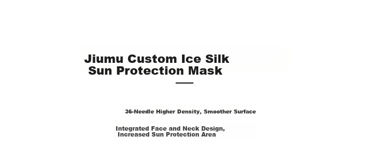 JIUMU Ice Silk Sun Protection Face Mask for Women Summer Outdoor UV Protection Breathable Full Face Ear-Hook Mask for Driving 2