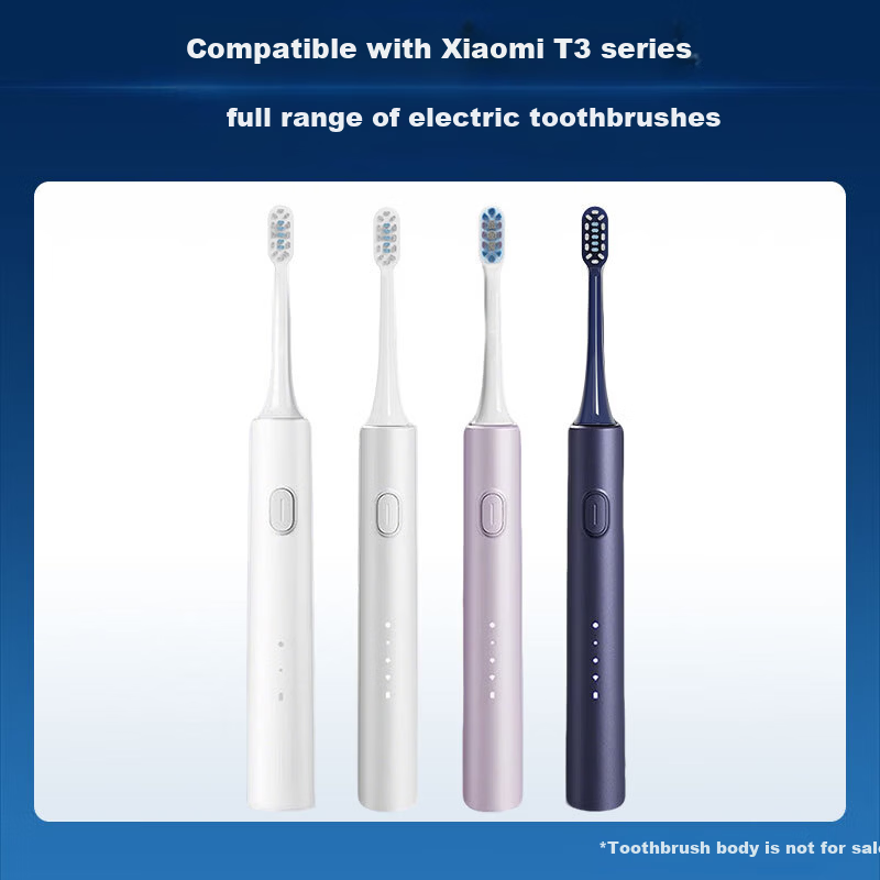 MUBE Compatible Mi Home Xiaomi Electric Toothbrush Heads T301/T302/T501/MES605/MES608 Soft Bristle Sonic Electric Toothbrush Replacement Heads