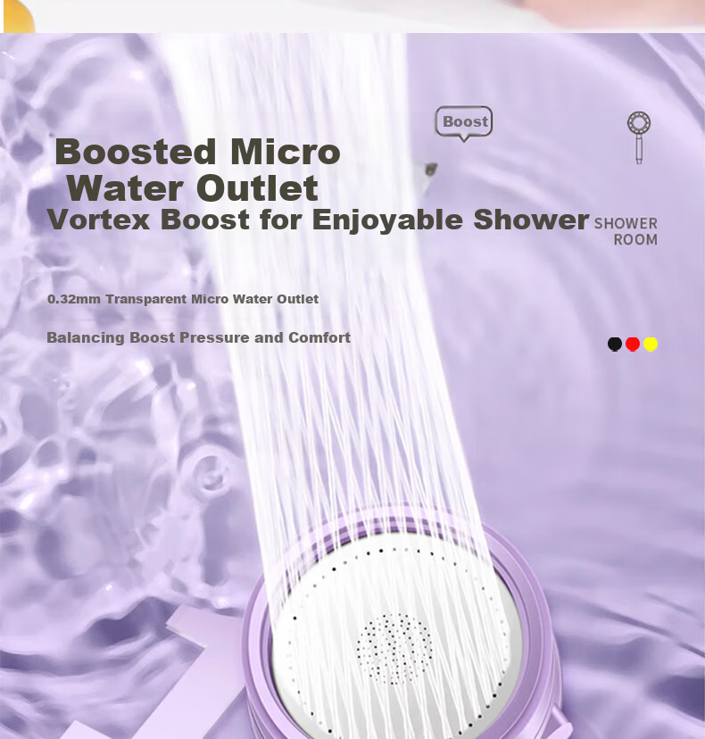 JROR Germany Portable Pressurized Shower Head Single Spray Travel Filtered Shower Bathroom Baby Shower 14