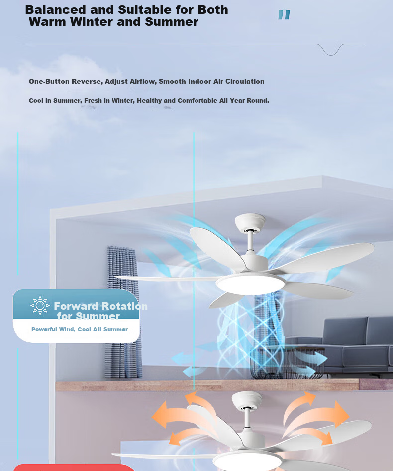 Airmate [With Installation] Ultra-thin Ceiling Fan Light Integrated Home Living Room High Wind Speed Fan Light Dining Room Ceiling Fan Bedroom 13