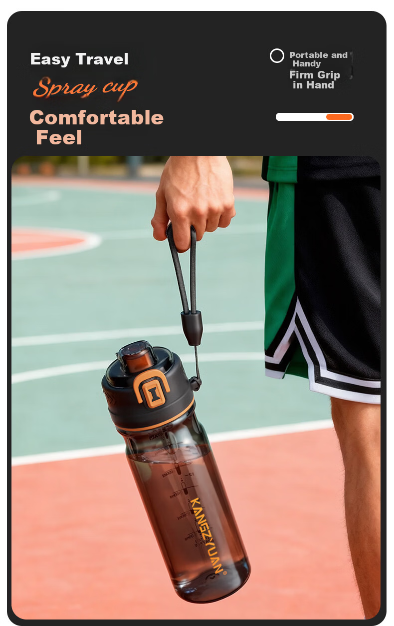 KANGZYUAN Kids Spray Water Bottle Food-Grade Student School Use Boys 2026 New Sports Water Bottle 6