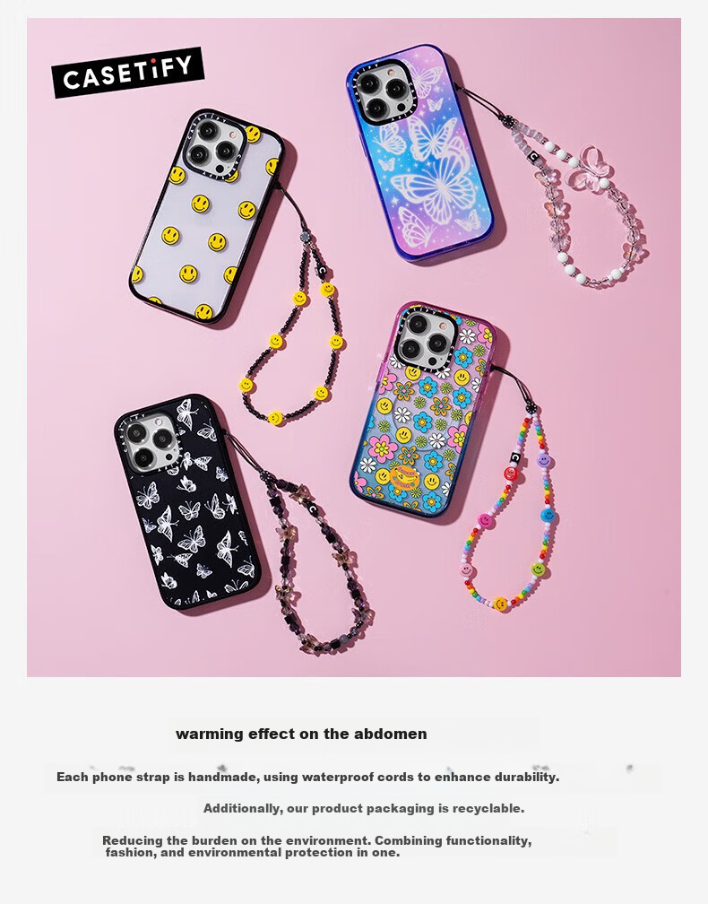 CASETIFY Sunset Pearl Phone Chain Portable Phone Strap Accessory for All iPhone Models 2