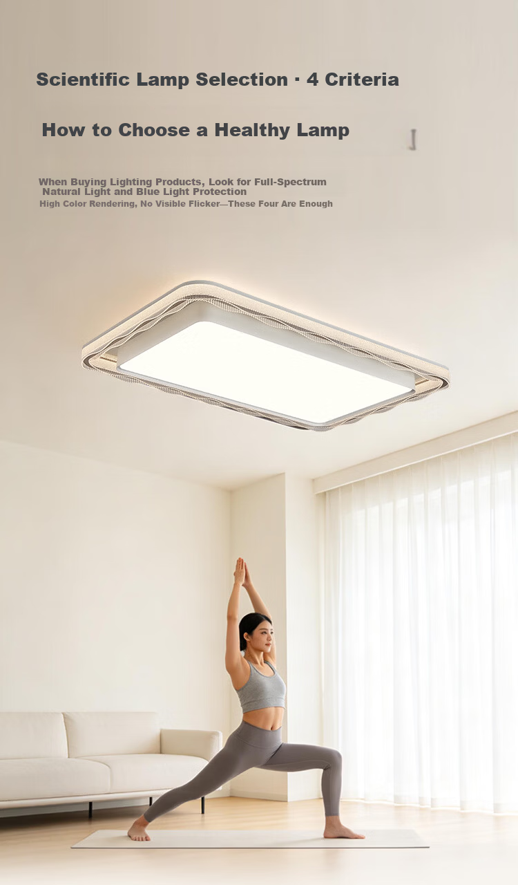 Foshan Lighting Ceiling Lamp Living Room Light Modern Simple Eye Protection LED Mijia Smart Control Platinum Crystal 200W 12