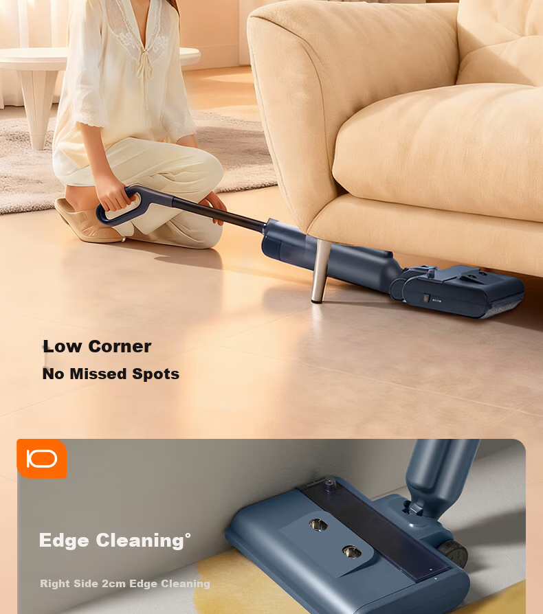 Supor Floor Washer K2 - 2-in-1 Wash and Mop Machine, Solid-Liquid Separation, Odorless, Quiet, Lightweight, Self-Propelled Electric Mop, Home Use, Starry Gray 18