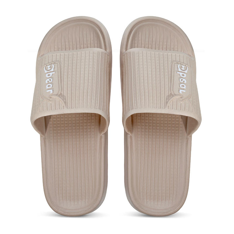 Limi Men's Bathroom Non-Slip Thin Sole Slippers Couple Home Casual Sandals Odor-Resistant Wearable Khaki