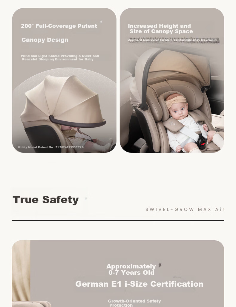 BRITAX New National Standard Growth Knight Air Child Safety Seat 0-7 Years Car Baby Seat i-Size Ventilated Mist Pink 8