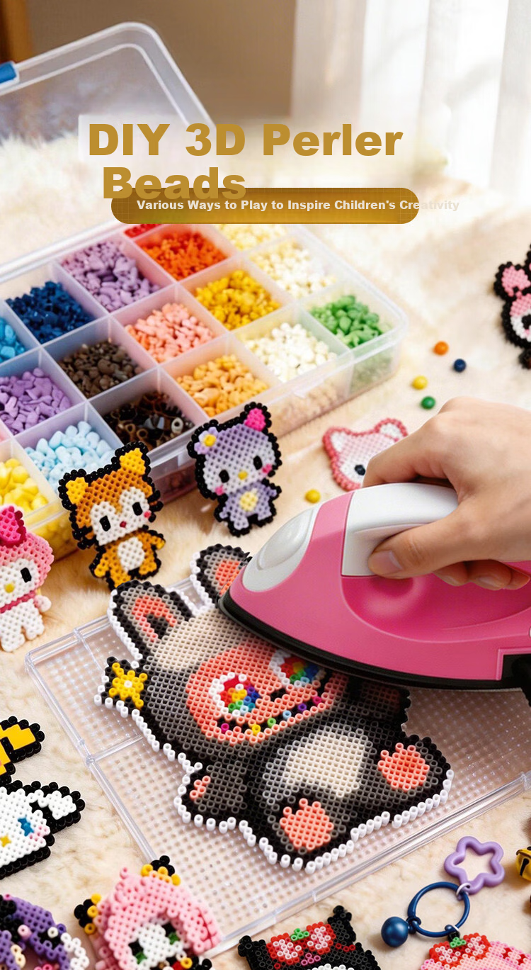 Snaen Bead Fusion Full Set DIY Hand Tool Toy with Iron Material Kit Girls Children's Day Gift 1