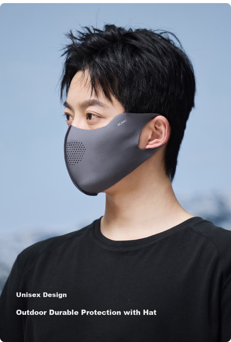 JIUMU Ice Silk Sun Protection Mask for Men and Women Summer UV Protection Cycling 3D Eye and Full Face Shield 6