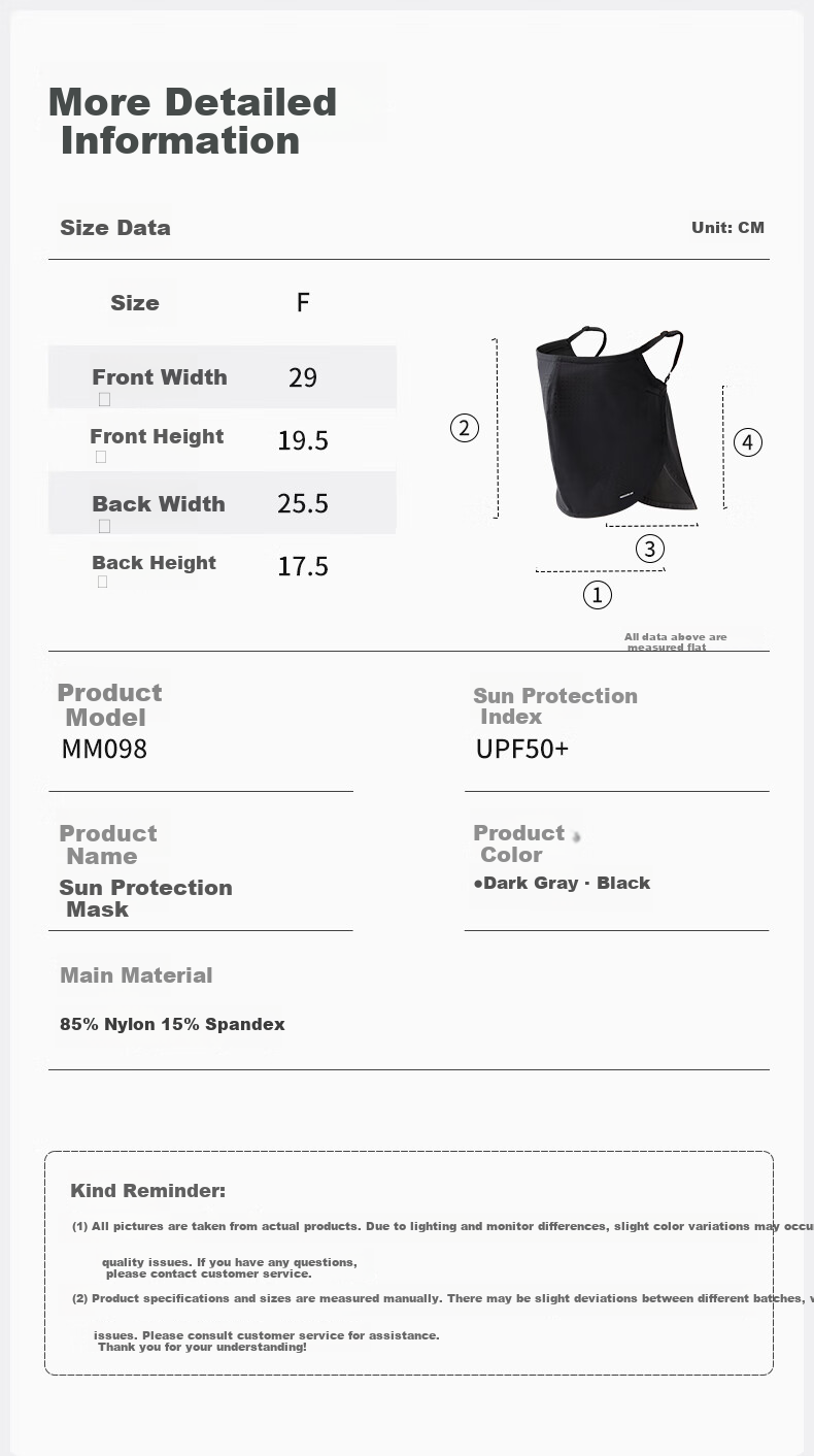MISSION UV Ice Silk Sunscreen Face Mask Men's Cycling Mountaineering Summer UV Protection Sunshade Neck Guard Full Face Breathable Sunscreen Mask 9