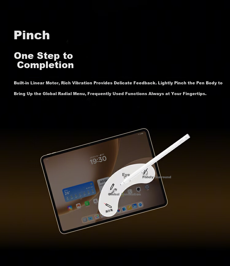 OPPO Pencil 3 Pro Stylus for OPPO Pad 5 Pro/OPPO Pad Mini Tablets White 3
