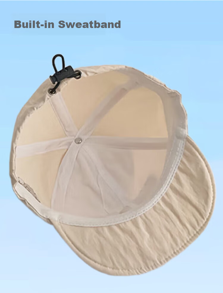 9i9 Baby Hat Summer Thin Quick-Dry Baby Duckbill Cap Unisex Kids Sun Protection Outdoor Sunshade F18 Beige 10