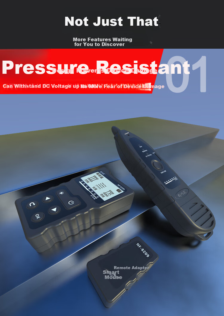 Smart Mouse NF-8209 Multifunctional Cable Tracing Mode Length Breakpoint Tester Line Finder Tracer 5