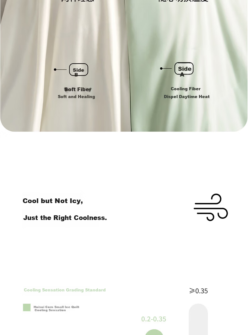 Hui Sleep Summer Cooling Quilt Polylactic Acid Air Conditioning Quilt Washable Class A Antibacterial Mite-Resistant Ice Silk Quilt 6