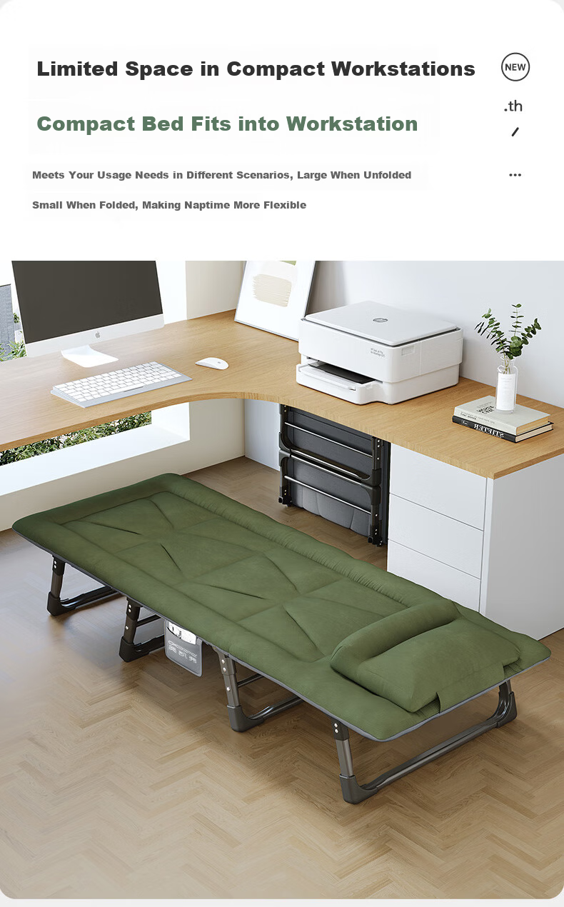 Aokai Fu Folding Bed Recliner Office Nap Bed Hospital Care Bed Ergonomic Traction Neck Support 10