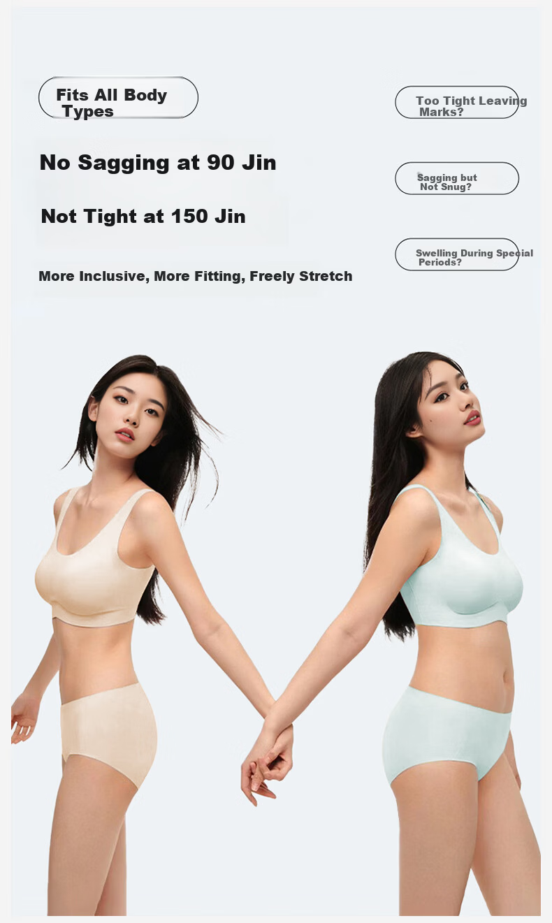 Miiow Women's Disposable Seamless Invisible Antibacterial Cotton Crotch Travel Wash-Free Underwear 5-Pack M 13