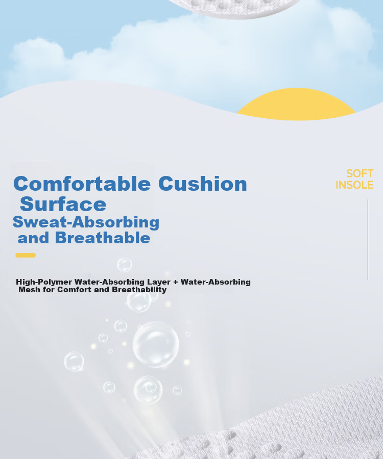 Bonnie Family 3-Pair Kids' Insoles Cuttable Shock Absorbing Comfortable Sweat-Absorbent Breathable Summer Size 30-31 7