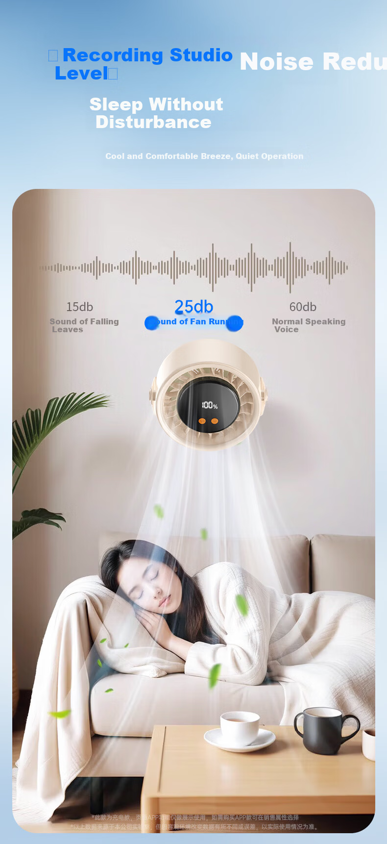 Stek Mini Air Conditioner Desktop Fan Student Dormitory Clip-on Bed Silent Electric Fan Long Battery Life USB Rechargeable Office Home Cooling Fan 13