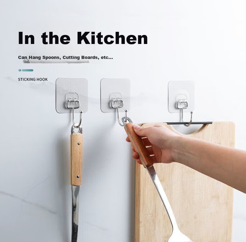 JUQI Wall-Mounted No-Drill Coat Hook for Entryway Door 5