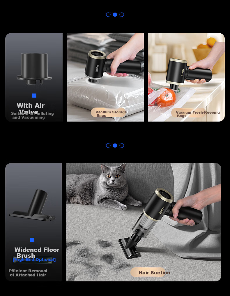 Aituteng Itutn Car Vacuum Cleaner High Suction Handheld Wireless Portable Desktop Vacuum and Blower for Home and Pet Hair Y8Max 12