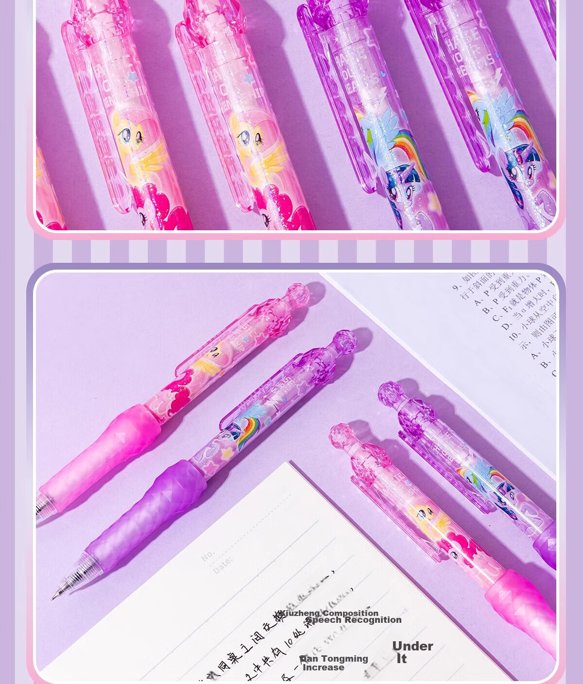 IiGEN My Little Pony 0.5mm Neutral Pen Quick-Dry Water-Based Ballpoint Pen for Office and Student Exams 9