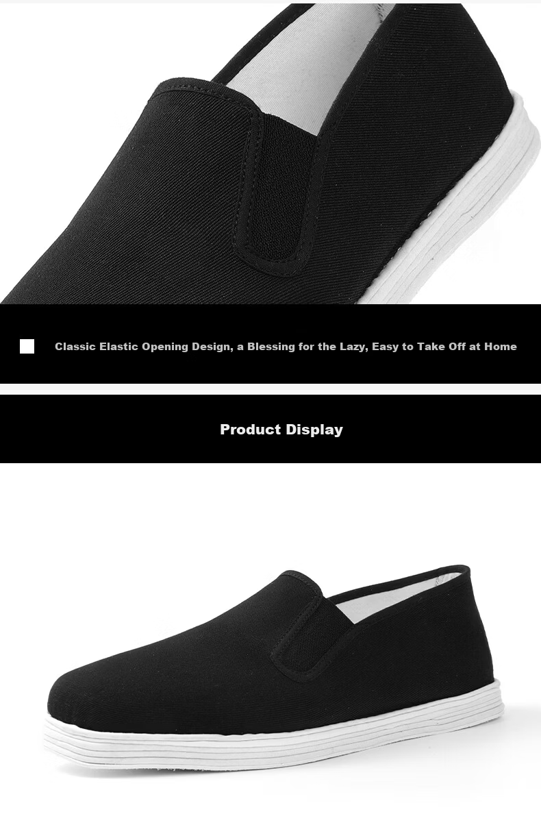 3514 Traditional Old Beijing Cloth Shoes Handmade Hemp Rope Layered Sole Spring Summer Breathable Comfortable Slip-On Work Shoes Men Size 41 7