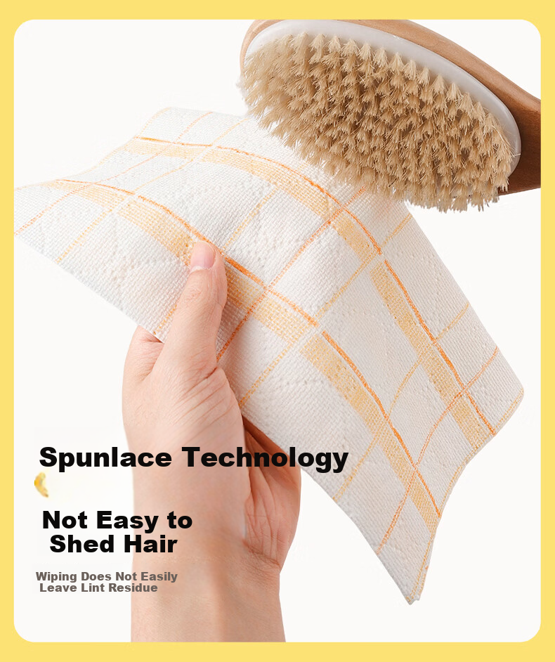 Grace Lazy Cleaning Cloth 25x25cm 45 Sheets Weekly Disposable Kitchen Dishwashing Cloth Lint-Free 9