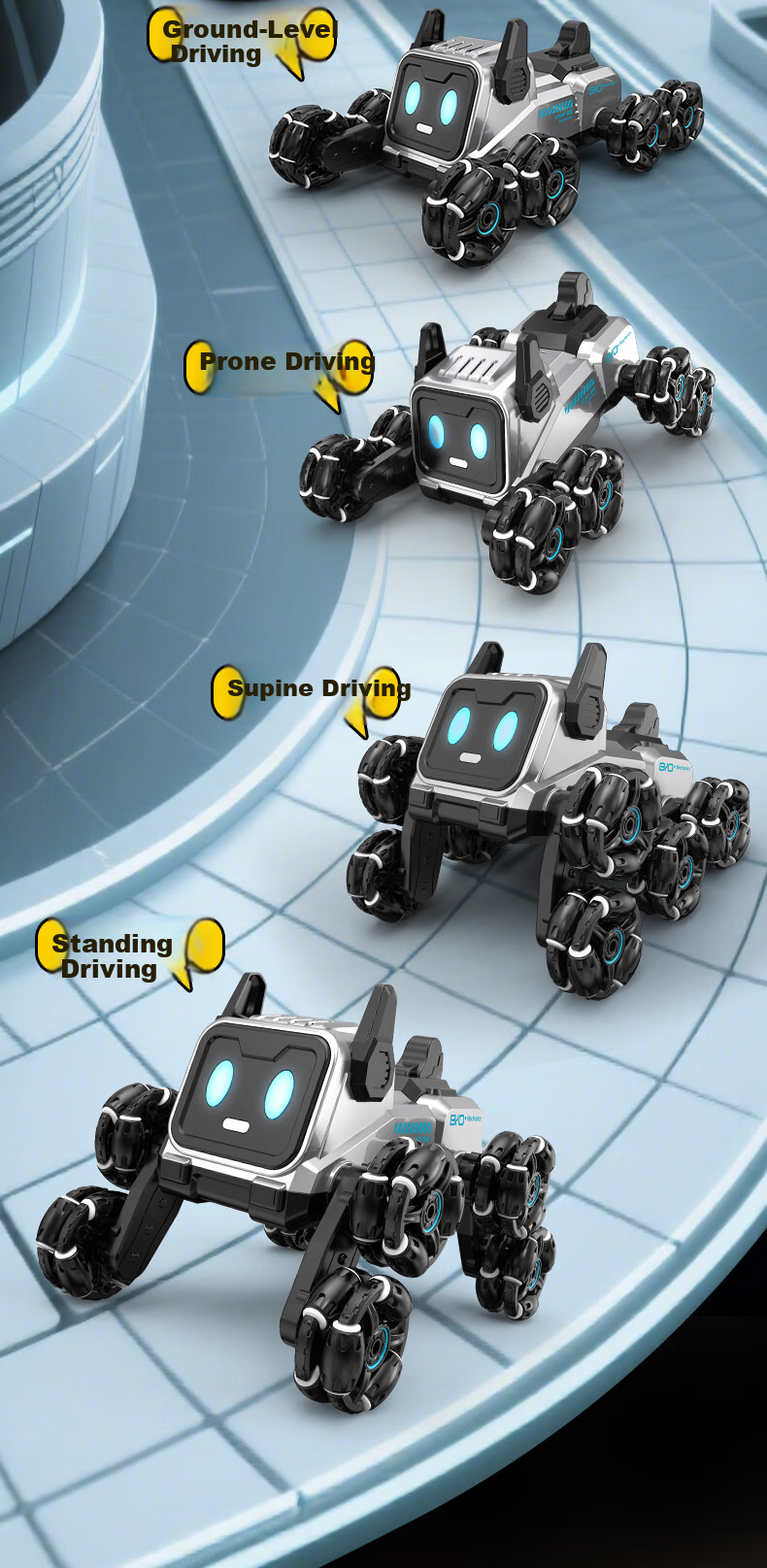 Remote Control Crawler Alloy Excavator with Dual Battery and Spray for Boys Kids Birthday Gift Ages 6-10 4