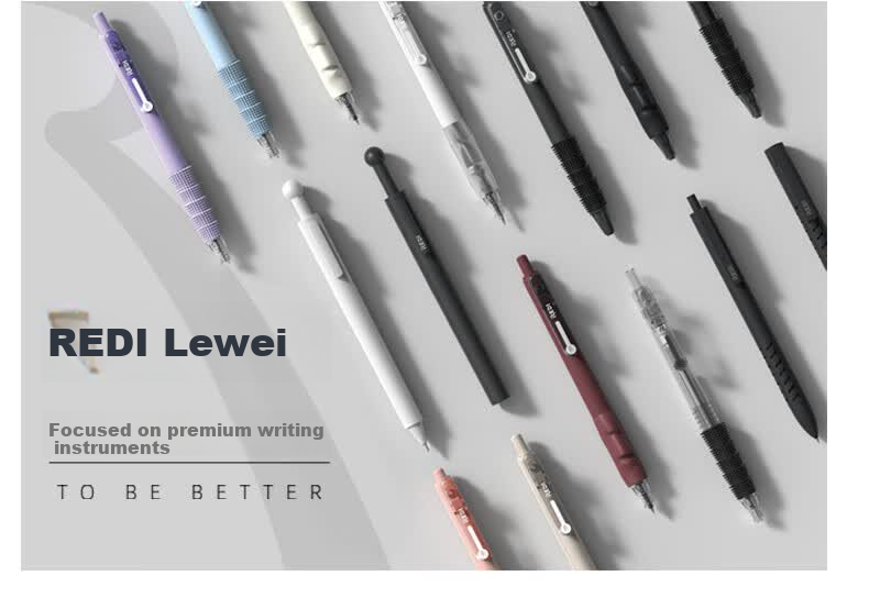 Lepusen Lewei Click Gel Pen 662 Black 0.5mm Large Capacity Retractable Pen Student Exam Writing Pen Daily Study Model 662-6 10