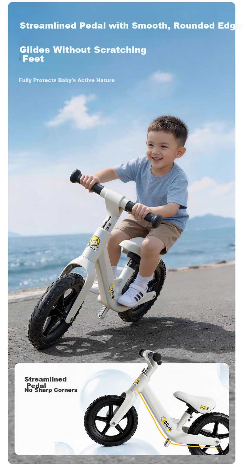 Lede Little Yellow Duck Children's Balance Bike for Ages 2-3 Two-Wheel Gliding Learning Toy for Boys And Girls, Baby Plaything, First Birthday Gift 11