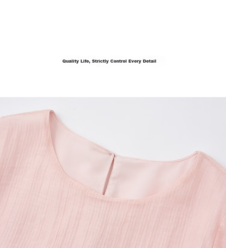 Demana [Light Breath Lyocell] Summer Elegant Style Fake Two-Piece Ruffle Loose Slimming Dress for Women High-End Feel 18