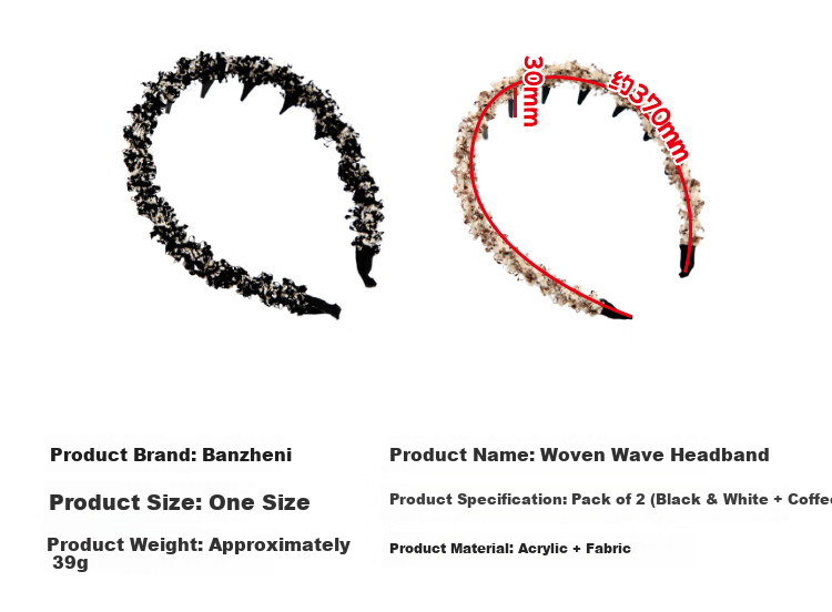 Banjeni Hair Clip and Headband for Women, Wide and High Crown with Teeth, Suitable for Short Hair, Gentle on Hair, Cute, Light Luxury, Minimalist, Premium Feel 4