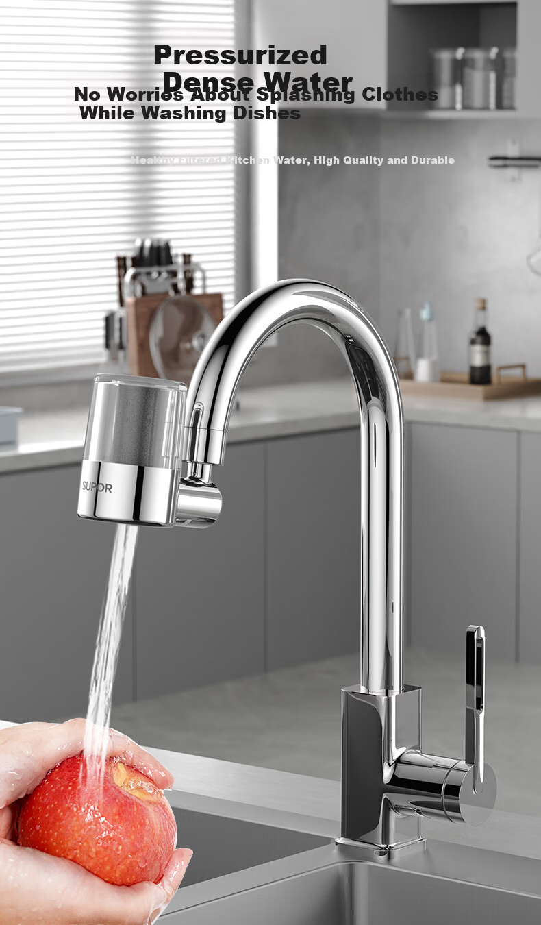 SUPOR Kitchen Faucet 720° Filter Water Purifier Splash-Proof Universal Rotatable Extendable Tap Water Purification Nozzle S 7