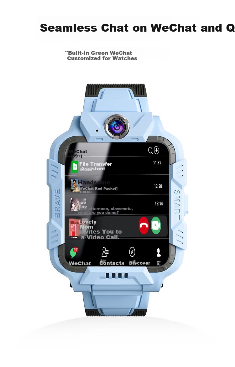 HUWXMAXI 5G Kids Smartwatch Waterproof Full Network Support SIM Card GPS Locator for Elementary and Middle School Boys and Girls 12