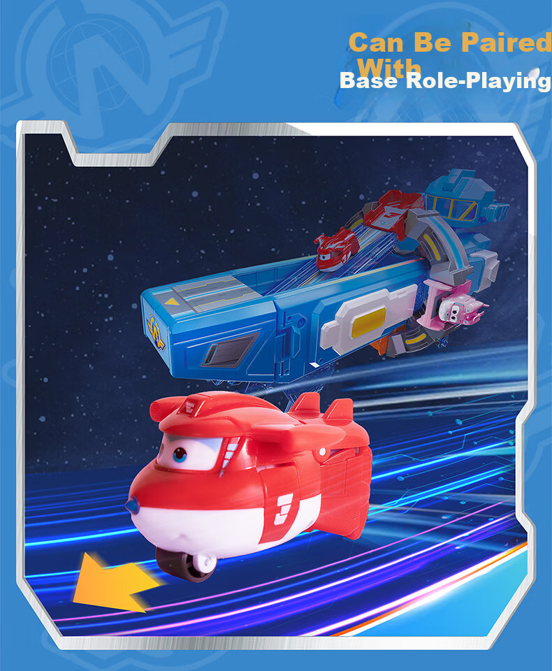 AULDEY Super Wings 13-Piece Interstellar Guardian Transforming Robot Toy Gift Set for Kids 16