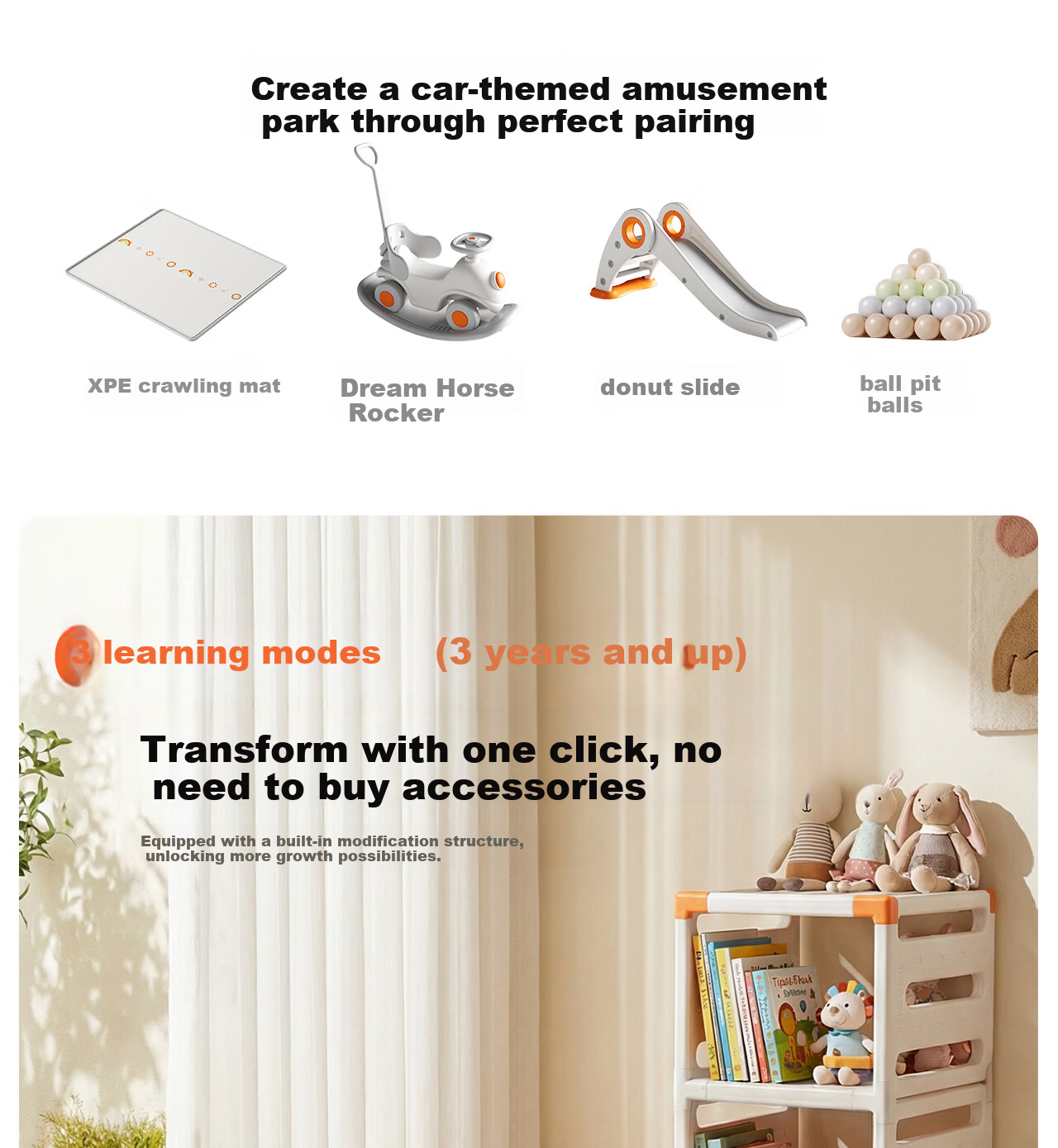 Manlong Dream Car Fence Baby Safety Gate Home Living Room Crawling Mat Floor Walker Guardrail 10+2 20