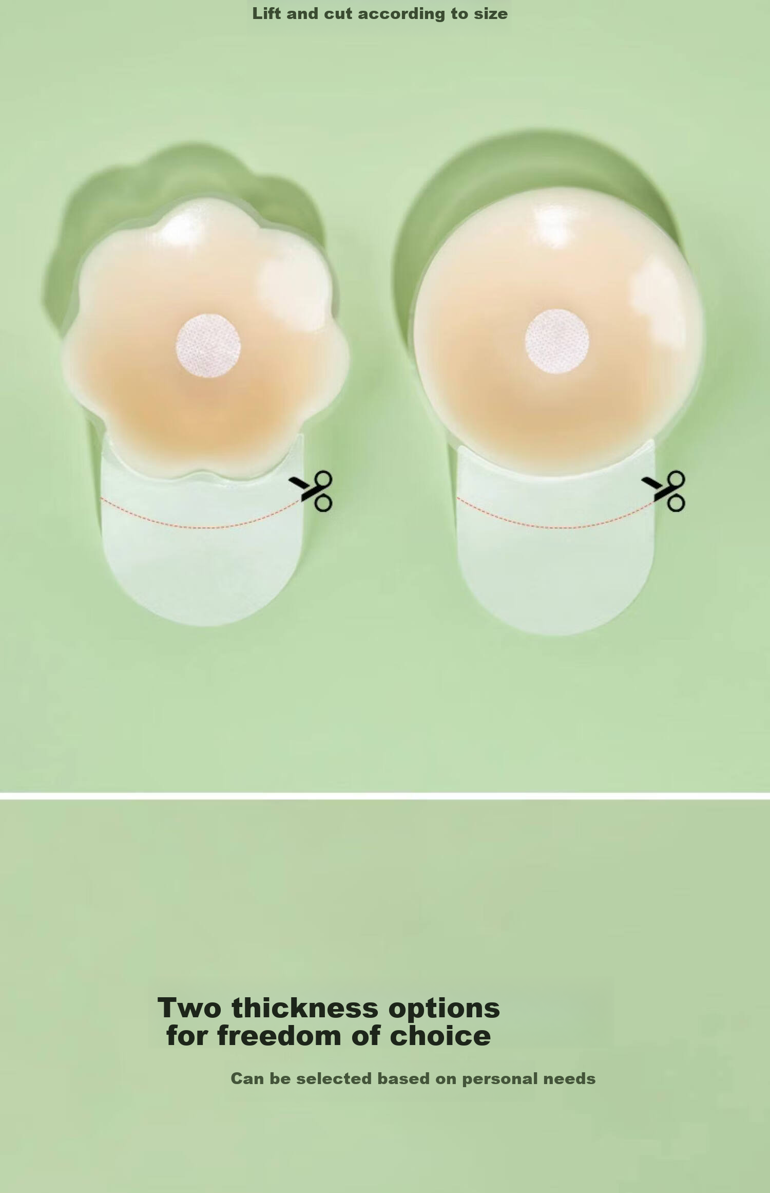 Caramella Silicone Breast Lift Pads Push-Up Invisible Bra for Wedding Dress, Spring and Summer Strapless Bra Pads Anti-Pointing 19