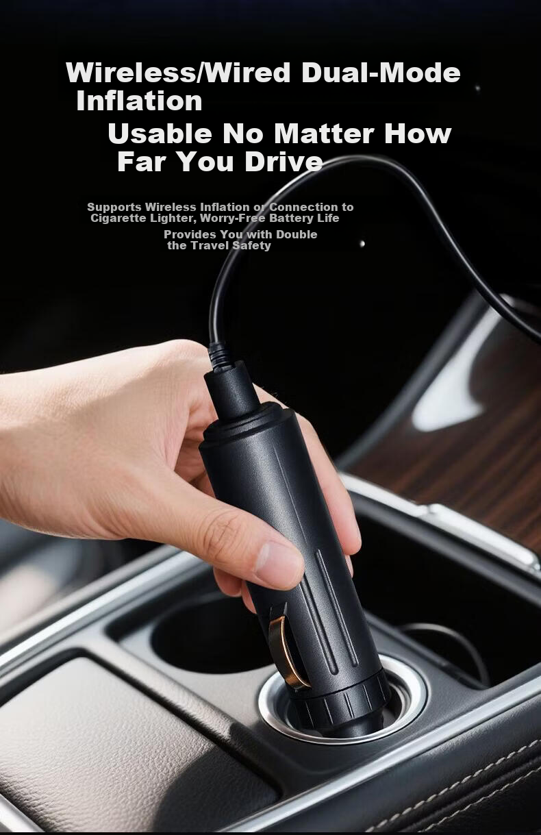 LINGCHEN Car Air Inflator Electric Tire Pump Wireless High-Pressure Tire Pressure Gauge for Xiaomi SU7 8