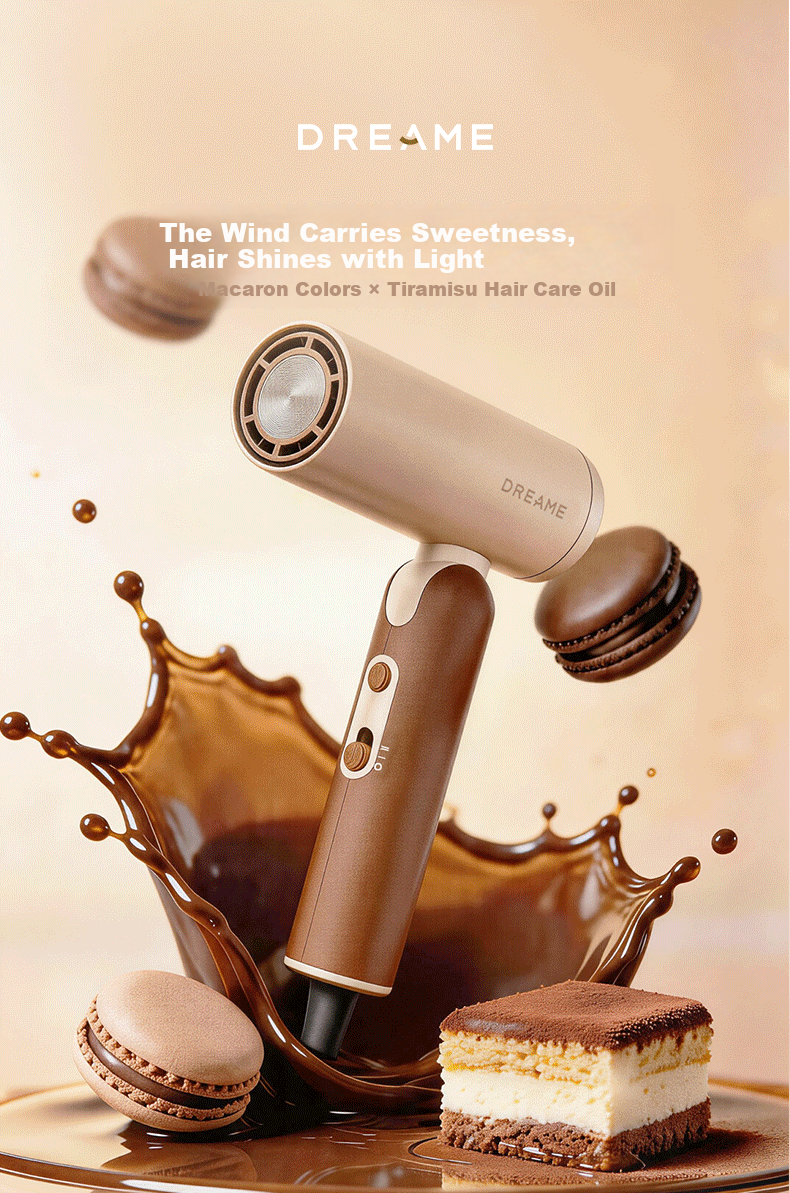 Dreame Grape Mousse Purple P10 Cake Macaron Gift Box High-Speed Foldable Hair Dryer Gift 1