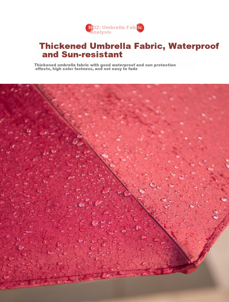 Qiu Chen Outdoor Sunshade Umbrella Camping Patio Market Outdoor Large Sun Umbrella Center Pole Umbrella Popular Garden Folding Shop Umbrella 6